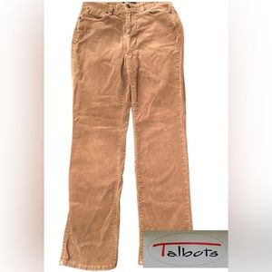 Talbots Tan Corduroy Small Ribbed Pants Size 8